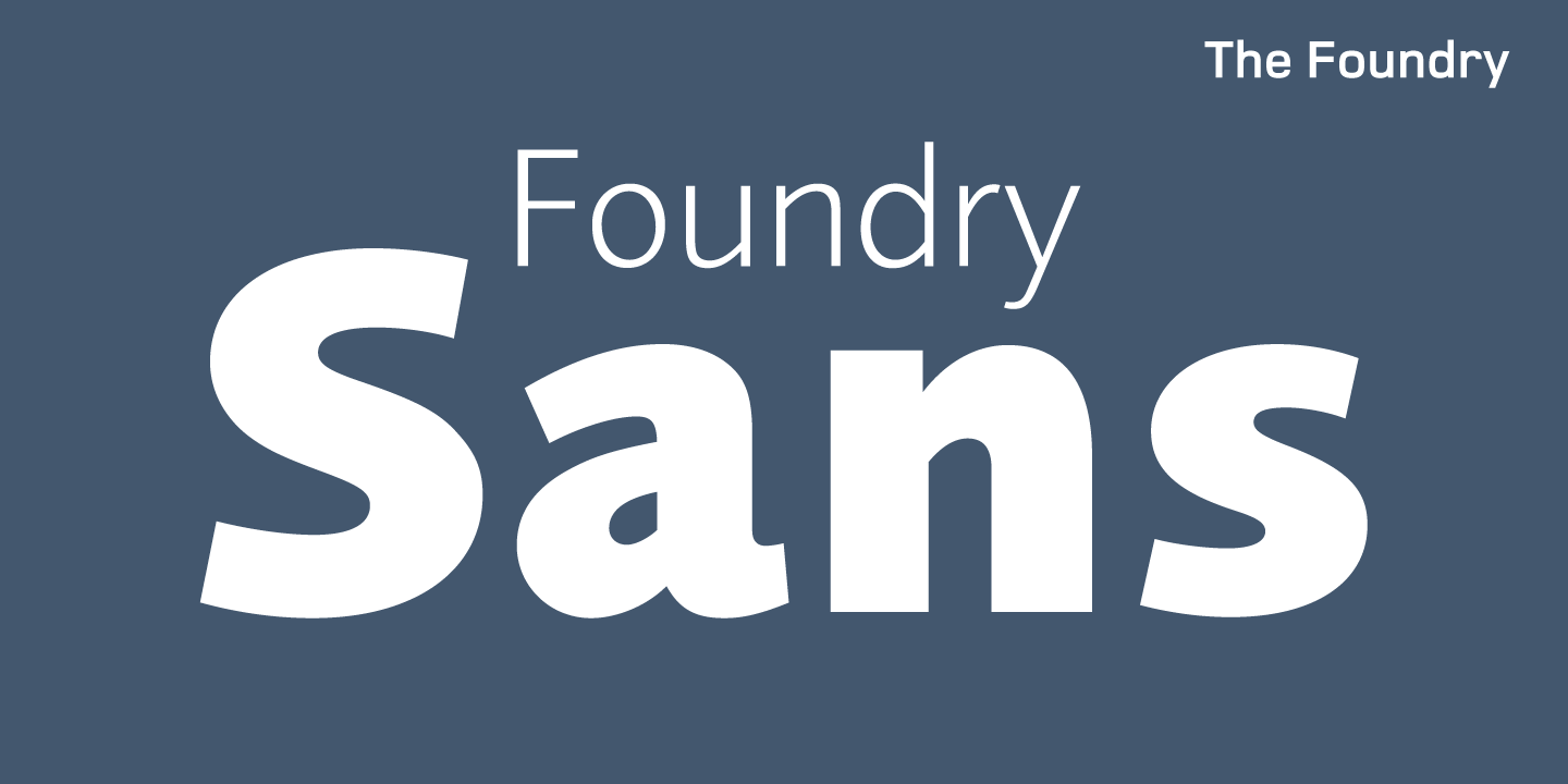 Foundry Sans Font